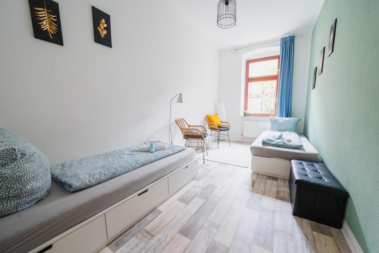 Blue Chili 08 - Magdeburg 2-Zimmer Altbau, Wi-Fi, 5 Pax ภายนอก รูปภาพ