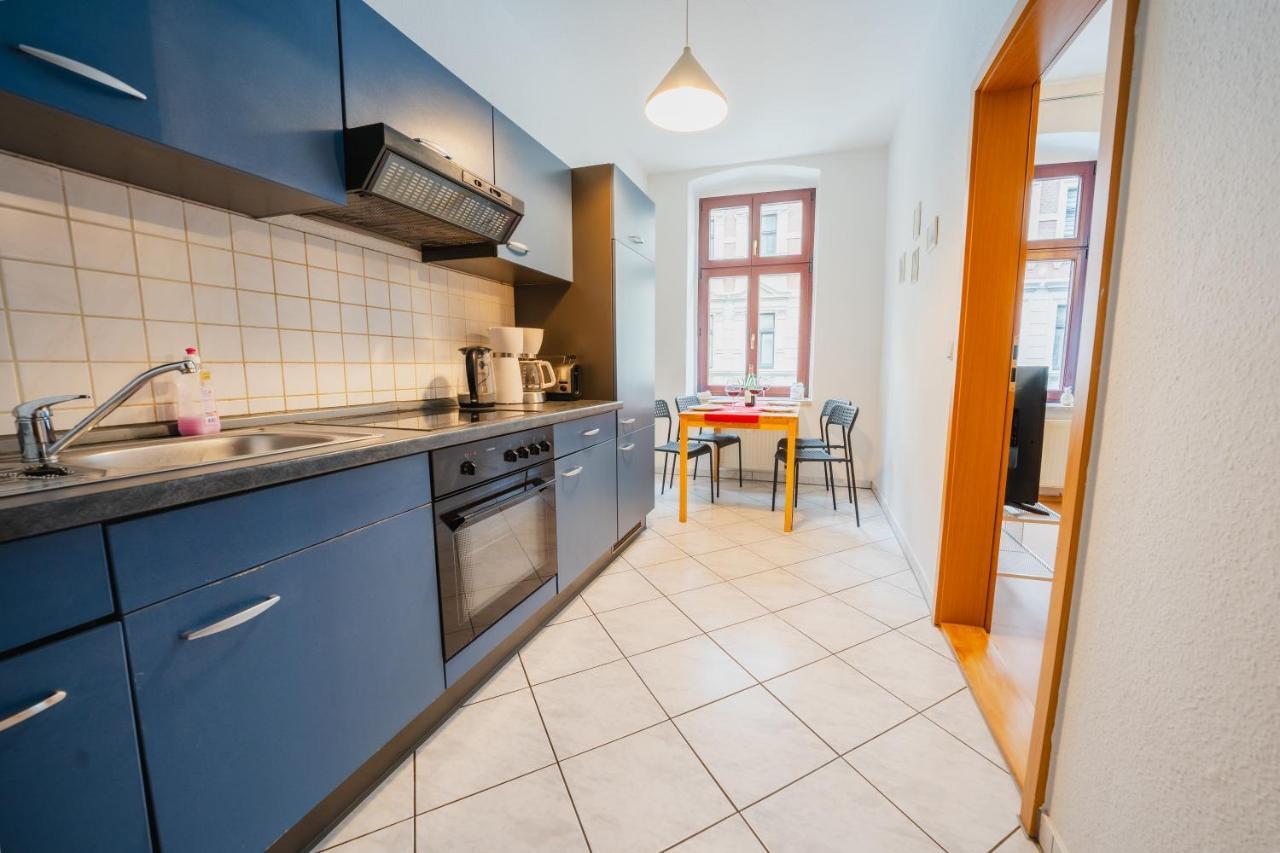 Blue Chili 08 - Magdeburg 2-Zimmer Altbau, Wi-Fi, 5 Pax ภายนอก รูปภาพ