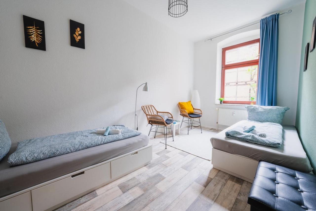 Blue Chili 08 - Magdeburg 2-Zimmer Altbau, Wi-Fi, 5 Pax ภายนอก รูปภาพ