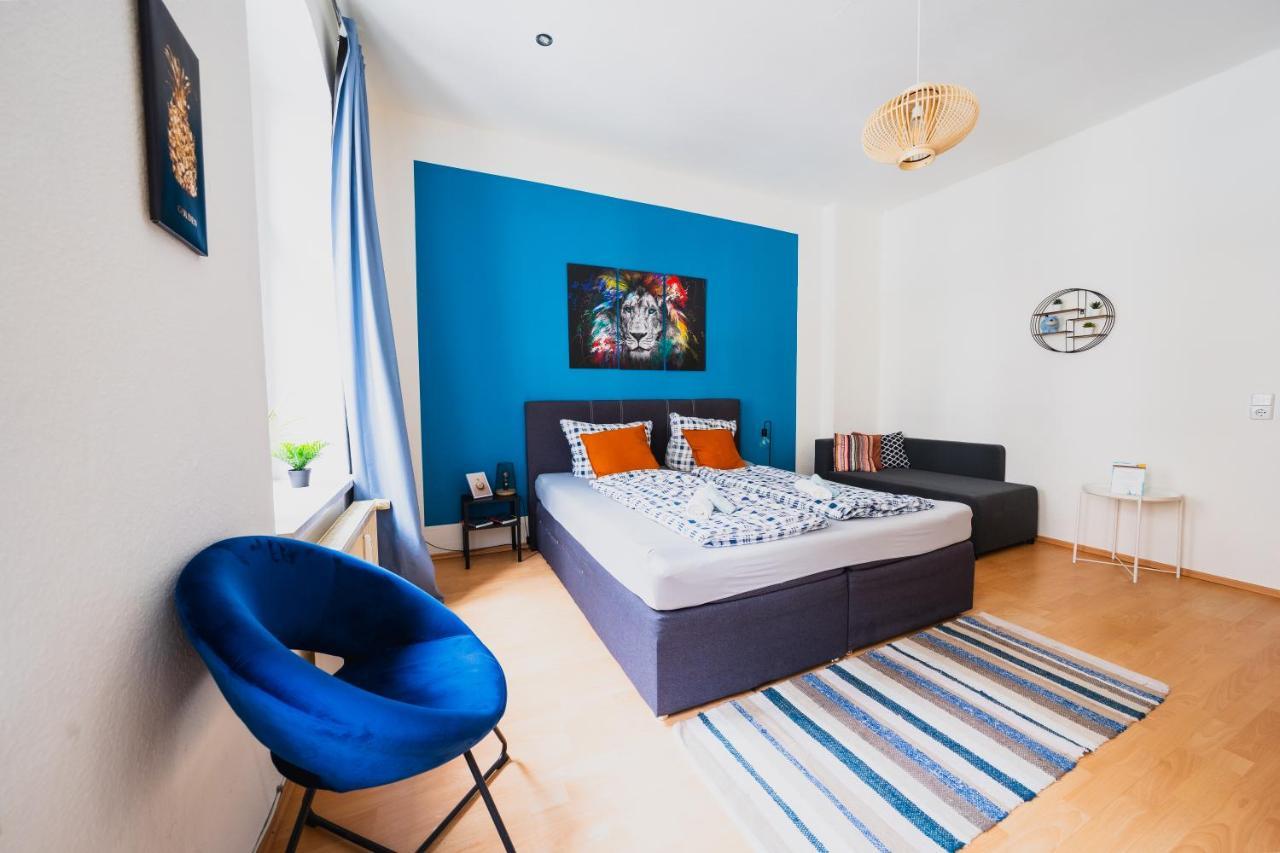 Blue Chili 08 - Magdeburg 2-Zimmer Altbau, Wi-Fi, 5 Pax ภายนอก รูปภาพ