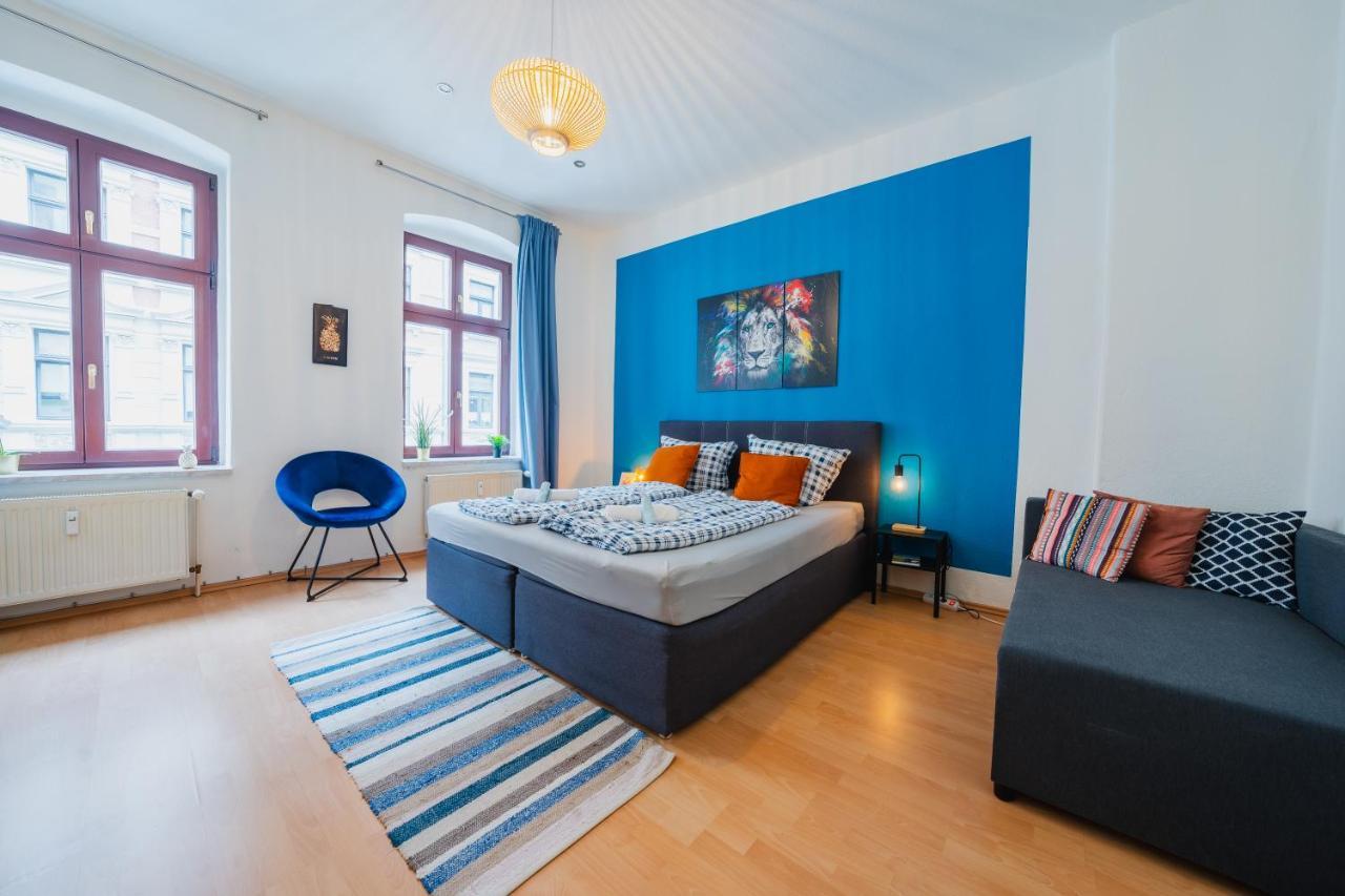 Blue Chili 08 - Magdeburg 2-Zimmer Altbau, Wi-Fi, 5 Pax ภายนอก รูปภาพ